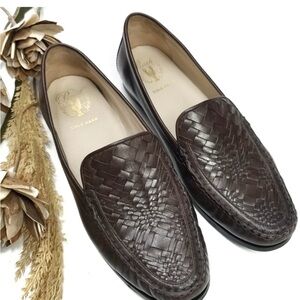 Cole Haan Pinch Hand Sewn Brown Weave Loafer 11B